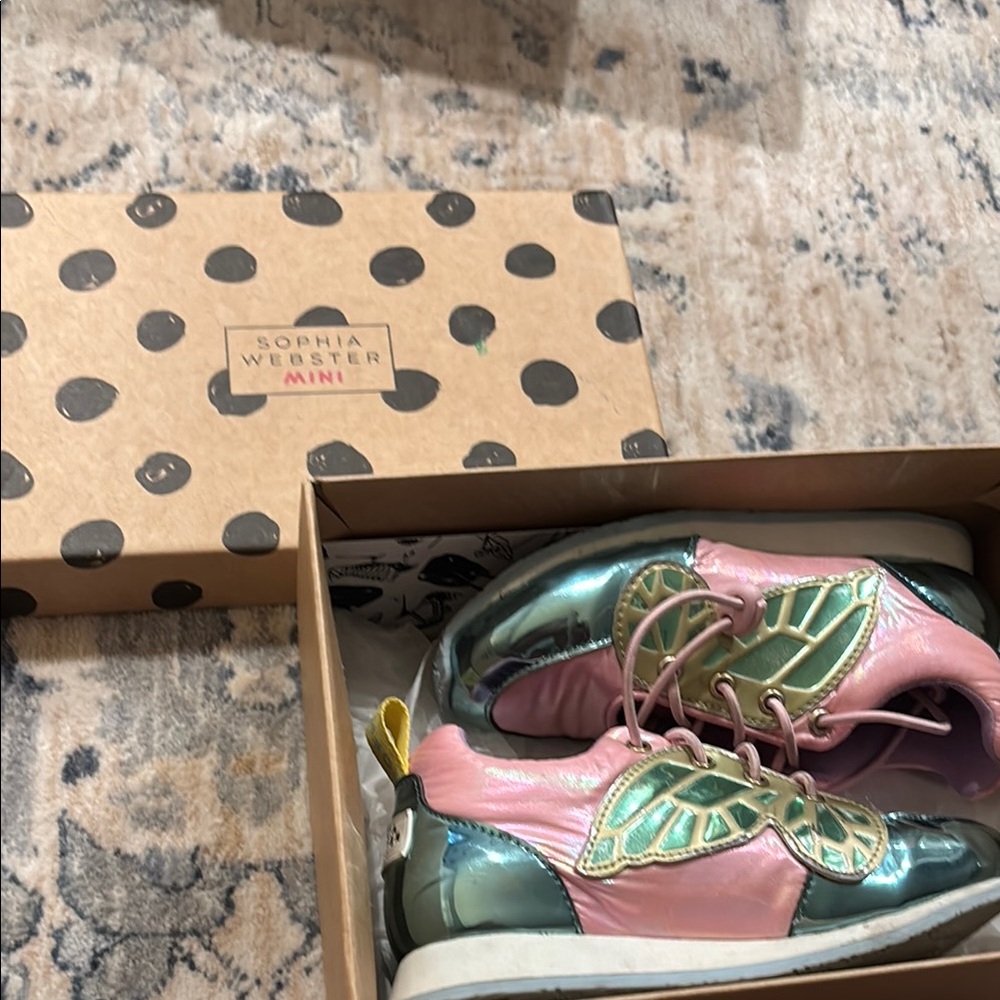 Sophia Webster Kids Shoes - Pink and Green